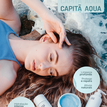 Máscara Capilar Capitã Aqua 300g - Bover Cosmetici - Alisamento Orgânico Brasileiro