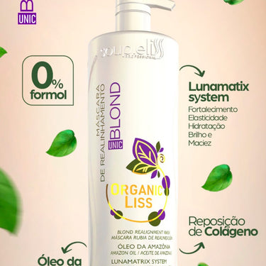 Organic Liss Blond - Alisamento Orgânico Brasileiro