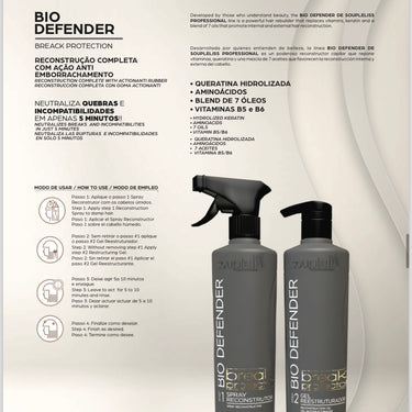 BIO DEFENDER - Reconstrutor Instântaneo - Ação Antiemborrachamento - Neutraliza quebras e incompatibilidades