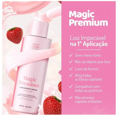 Magic Premium Alisamento Brasileiro - Máscara 1 LITRO STEP 2 - Bover Cosmetici - Alisamento Orgânico Brasileiro