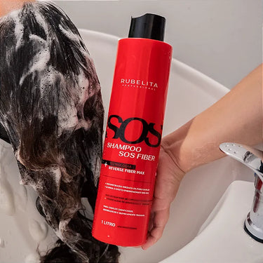 Shampoo SOS Fiber 1L - Bover Cosmetici - Alisamento Orgânico Brasileiro